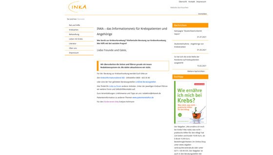 Förderverein INKA, Informationsnetzwerk für Krebspatienten und Angehörige e.V.