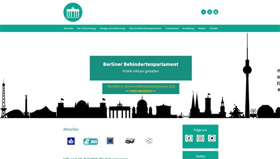 Geschäftsstelle und Koordination Berliner Behindertenparlament